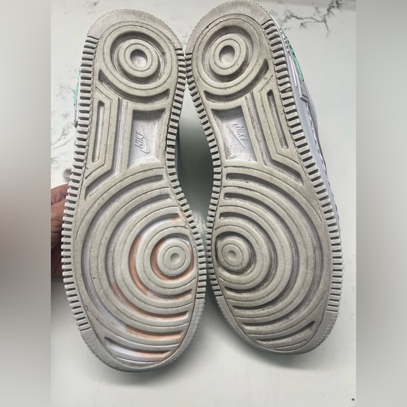 Nike sneaker Air Force 1 Shadow low white lilac  green women’s size 10 - Picture 8 of 8